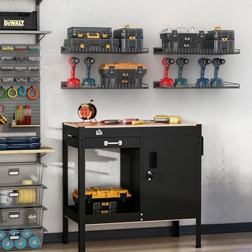 Wall Mounted Storage Shelf for Garage (4 Count)
