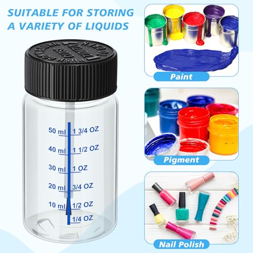 60 Pcs Touch up Paint Bottle with Brush Mixing Ball (60 Count)
