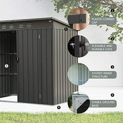 Domi Outdoor 5’ x 3’ Storage Shed