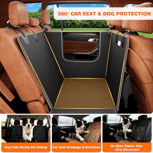 Half Dog Car Seat Cover for Back Seat
