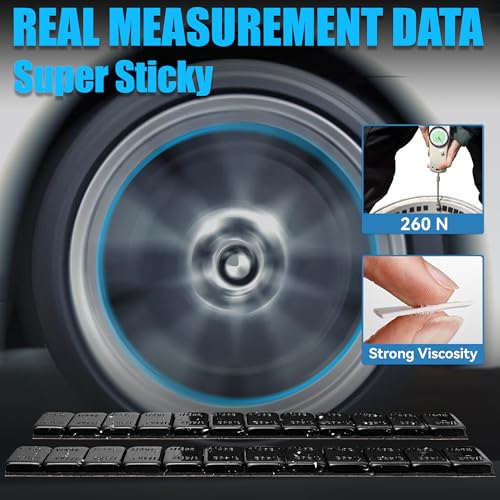 1 4 oz Stick On Wheel Weights 715pcs 5kg Bulk Pack Low Profile Black