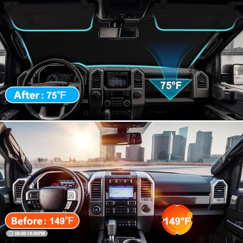 for 2015 2026 Ford F150 Windshield Sun Shade