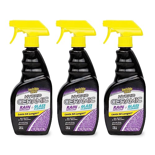 92183 3PK Hybrid Ceramic Rain Repellent and Glass Cleaner (48 Fl Oz)