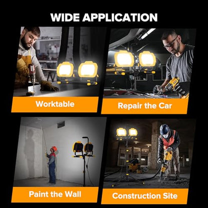 25000 Lumen LED Work Lights with Stand