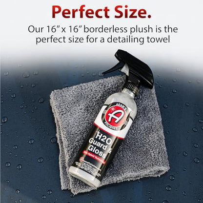 Adam's Borderless Grey Microfiber Towel