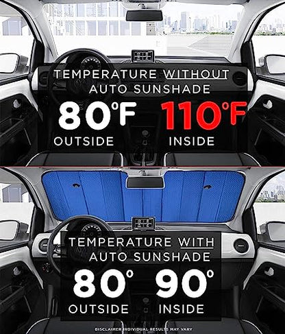 Car Windshield Sun Shade UV Rays Sun Visor Shade (10.5340277777778 Sq Ft)