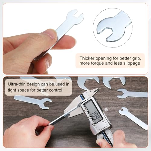 10pcs Small Wrench Open End Wrench 5.5x66x1.5mm Metric U (10 Count)