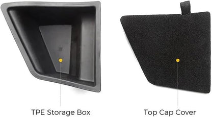 Car Rear Trunk Left Storage Box Organizer Interior Space Trunk Organizer Case Compatible For Tesla Model 3 2022