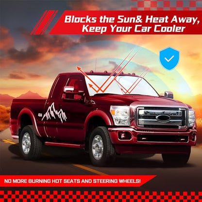 Windshield Sun Shade for Ford Super Duty F250 F350 F450 2017