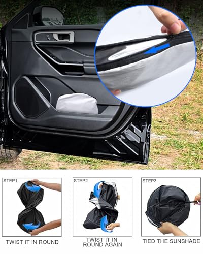 Foldable Front Windshield Sunshade fit for Toyota Tundra 2007