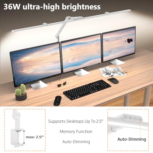 36W Ultra Bright Architect Desk Lamp with Clamp