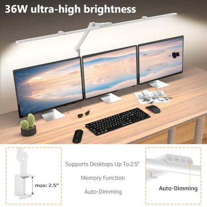 36W Ultra Bright Architect Desk Lamp with Clamp