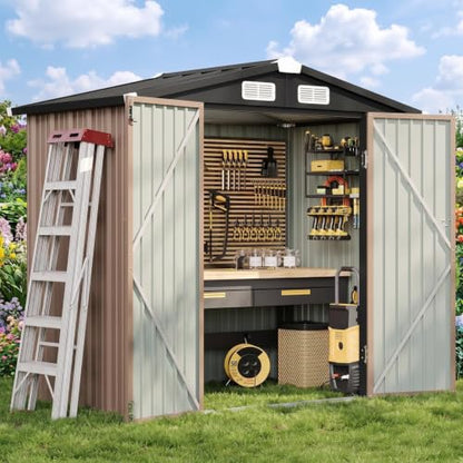 6.2x4 FT Shed Outdoor Storage Shed