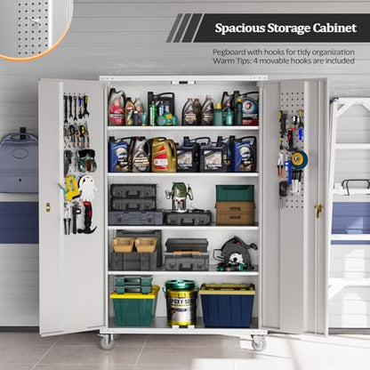 Upgraded Wide & Deep Garage Storage Cabinet