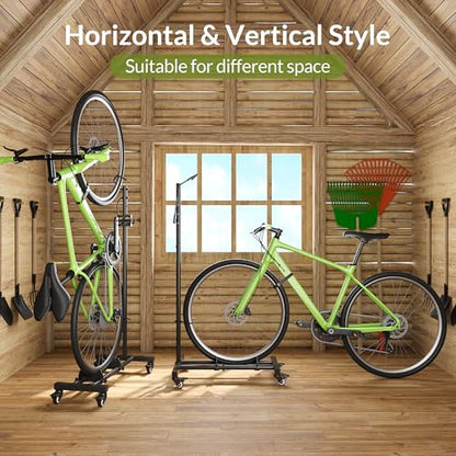 Vertical Bike Stand with Wheels