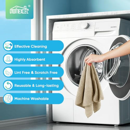 Brown Microfiber Cleaning Cloth (12 Count)