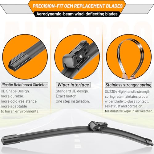 Windshield Wiper Blade Replacement for Honda CRV CR