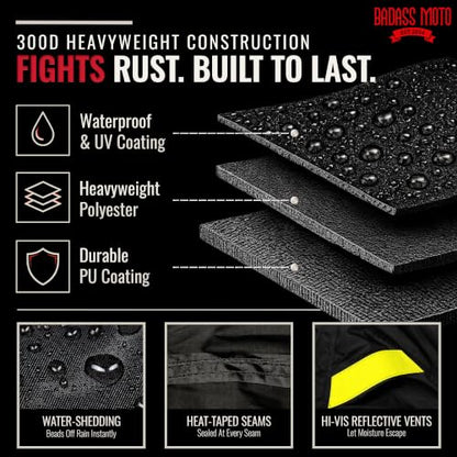 Waterproof Motorcycle Cover for Large Cruisers