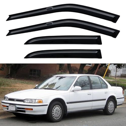 Window Visors Rain Guards for 1990 1991 1992 1993 Honda Accord Sedan