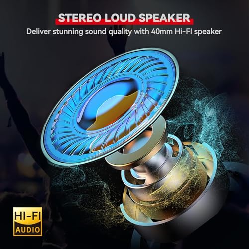 Motorcycle Helmet Bluetooth Headset Intercom Communication Systems Dual Chip V5.4 (2 Count)