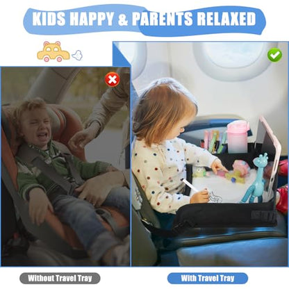 Upgraded Kids Travel Tray for Airplane (2 Count)