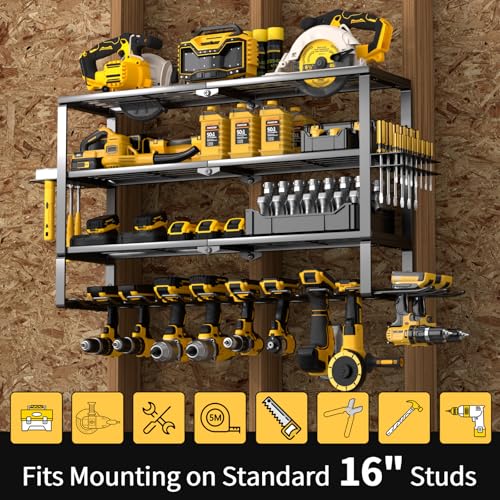 Large Power Tool Organizer Wall Mount