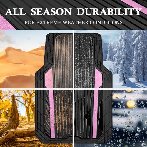 Heavy Duty Rubber Car Mats Metallic