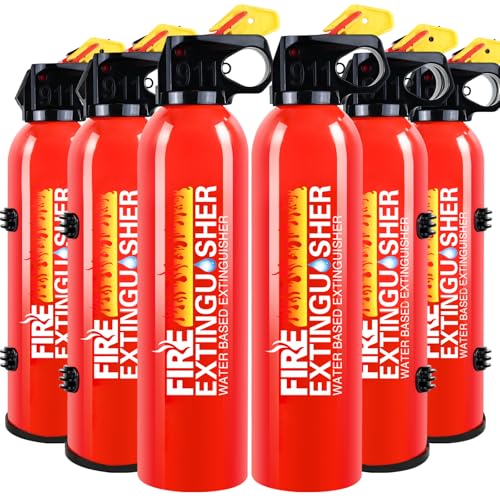 6 Pack Fire Extinguisher for Home with Wall Mount (6 Count)