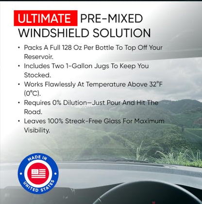 Car Windshield Cleaner Ready to Use Formula (256 Fl Oz)