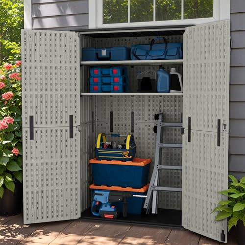 50 Cuft Outdoor Storage Box with Lockable Doors