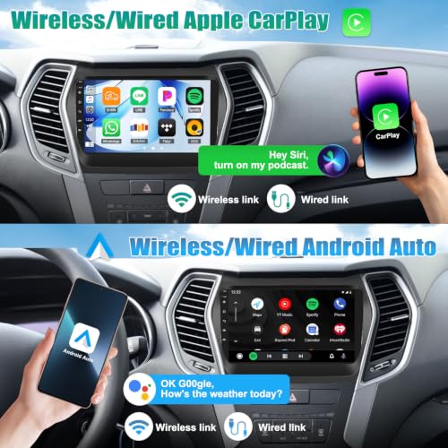 HiFi Audio] 2+64G Android Car Stereo for Hyundai Santa Fe IX45 2013
