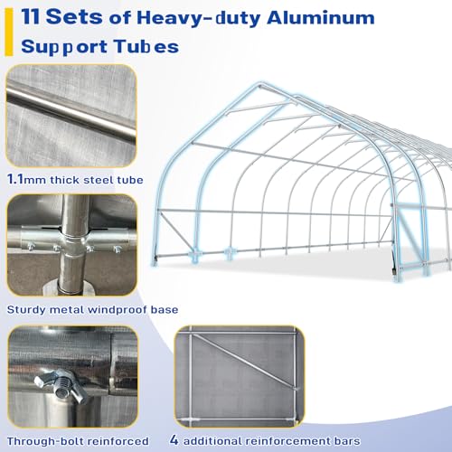 20x40 FT Reinforced Heavy Duty Carport