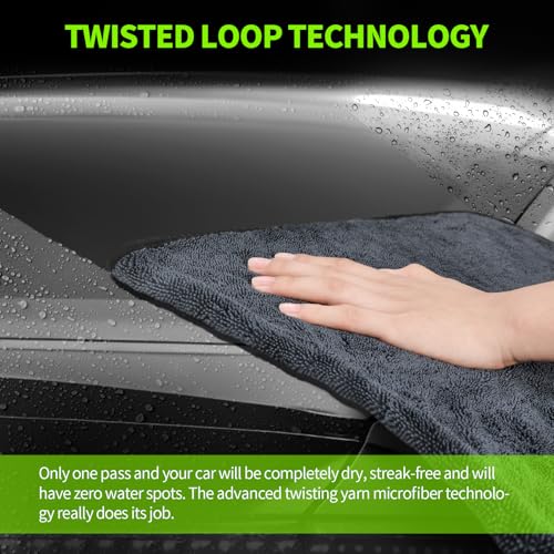 Ultra Absorbent Car Drying Towels with Storage Bag (3 Count)