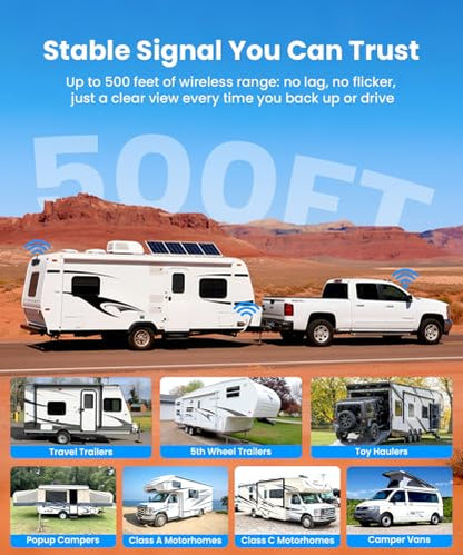 RV Backup Camera Wireless System (2 Count)