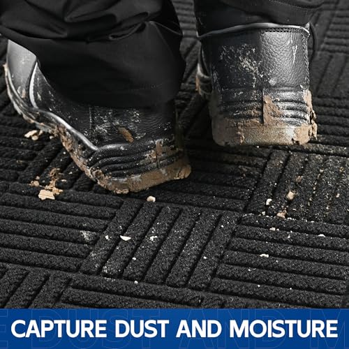 Durable Indoor Outdoor Door Mat (12 Sq Ft)