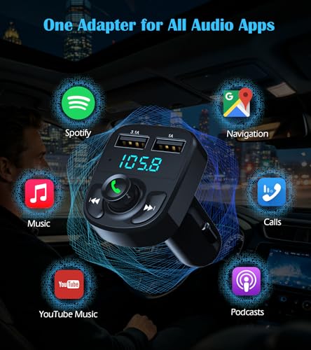 Bluetooth Car Adapter 5.3