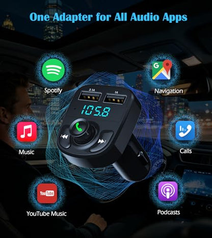 Bluetooth Car Adapter 5.3