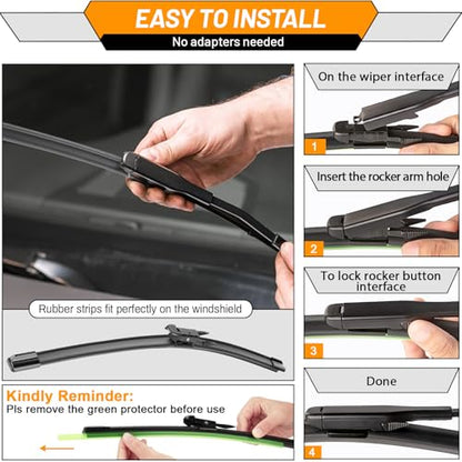 Windshield Wiper Blade Replacement for Ford Edge 2015