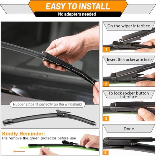 Windshield Wiper Blade Replacement for Ford Escape 2013