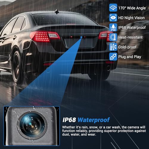 Backup Camera 170° Wide Angle & HD Night Vision