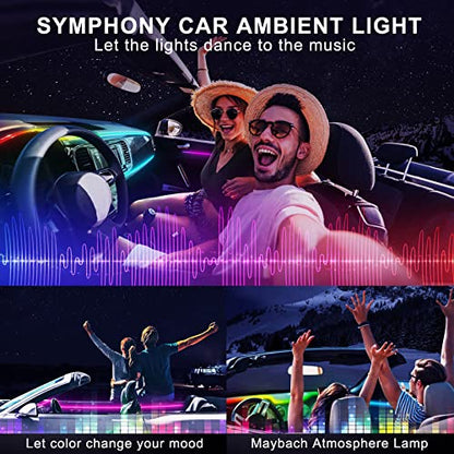 Acrylic Interior Car LED Strip Light with Wireless APP