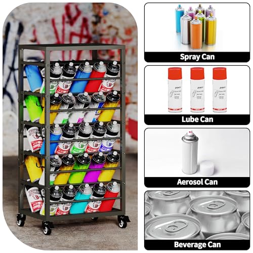 50 Can Spray Paint Rack Organizer