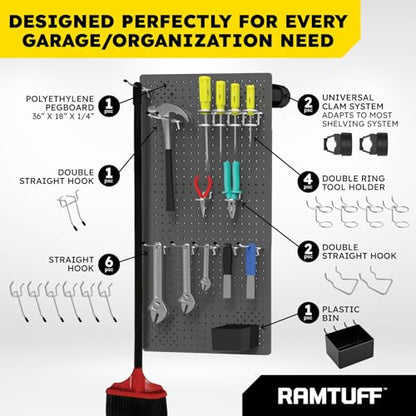 Universal PegBoard Kit for Plastic Shelving