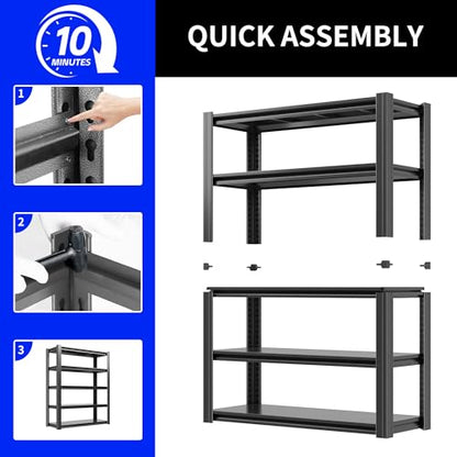 Metal Storage Shelving (5 Count)