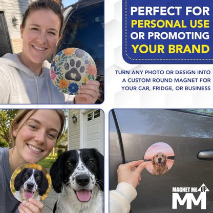 Customizable 5 Inch Round Magnet Pack (25 Count)