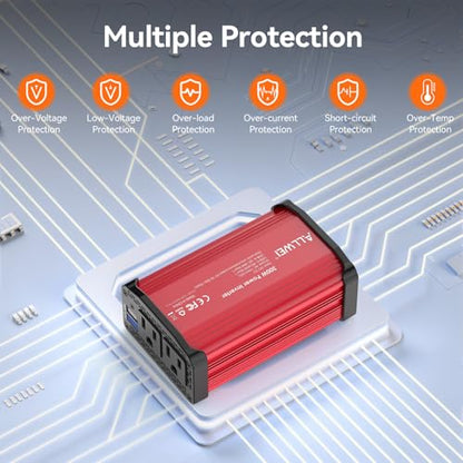 300W Car Power Inverter 12V DC to 110V AC Car Charging Adapter