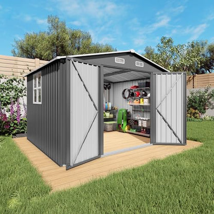 10x8x6.4FT Outdoor Storage Shed