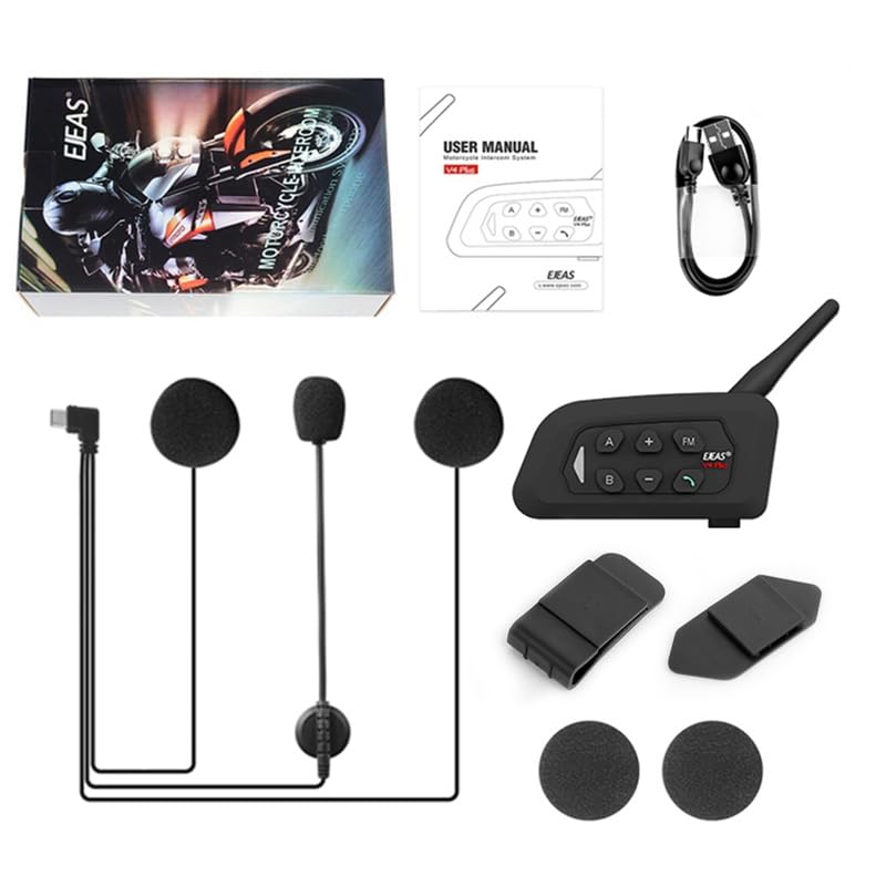 V4 Plus Motorcycle Bluetooth Headset