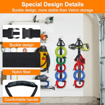Extension Cord Organizer Adjustable 2 PCS with 5 Slots