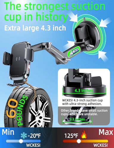 Truck Phone Holder Wireless Car Charger Mount